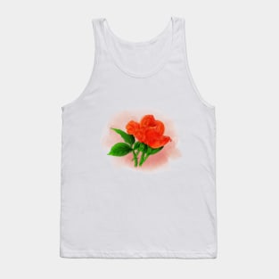 Rose flower in watercolor Tank Top